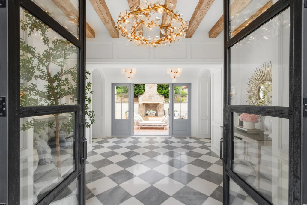 A modern living room featuring stylish furniture and a functional layout. The space is both inviting and practical, offering comfort and elegance for any occasion.